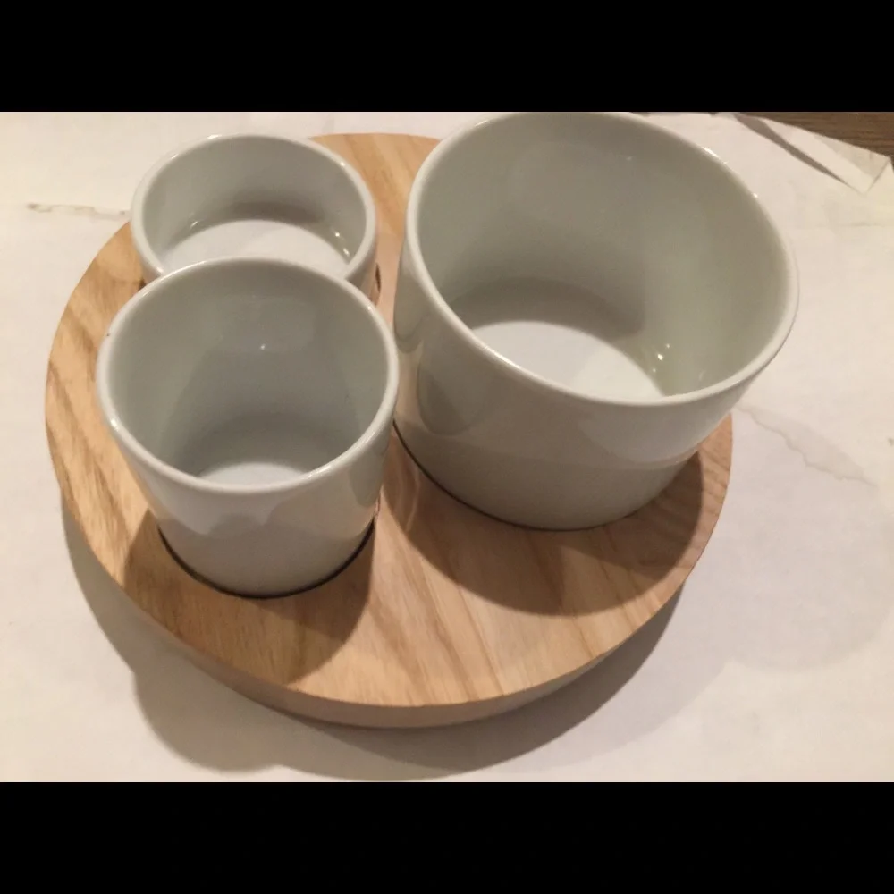 Williams Sonoma Olive & condiment ceramic tray serving appetizer  set